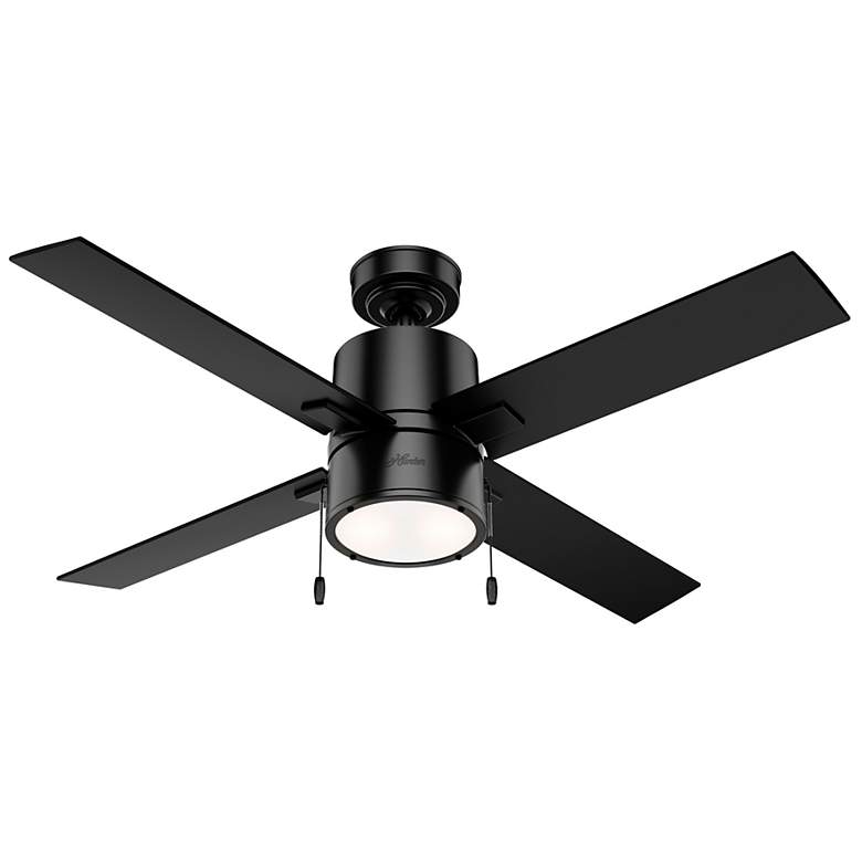 Image 1 52" Hunter Beck Matte Black LED Ceiling Fan
