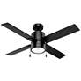 52" Hunter Beck Matte Black LED Ceiling Fan