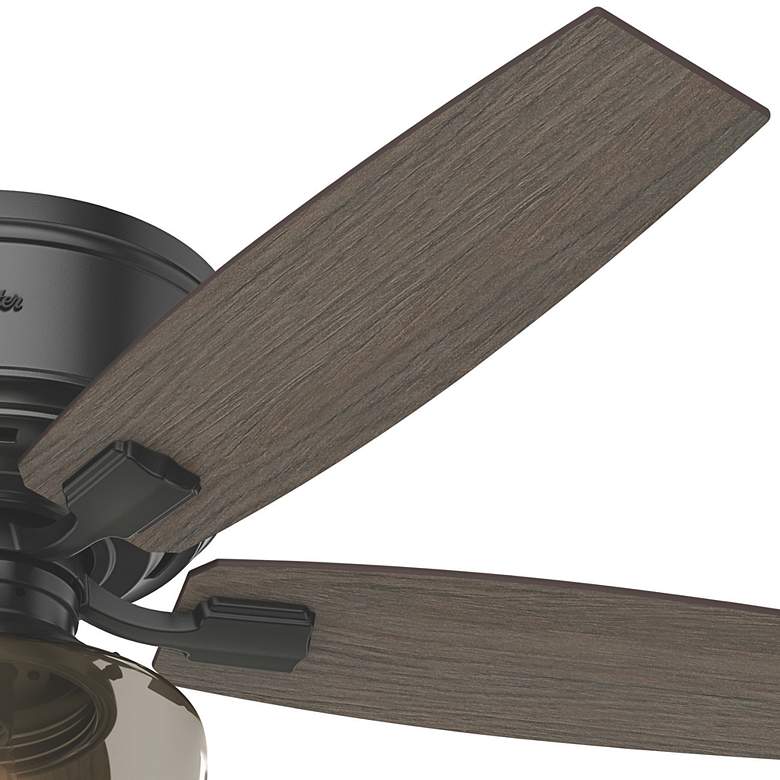 Image 6 52" Hunter Bennett Indoor Matte Black LED Ceiling Fan with Remote more views