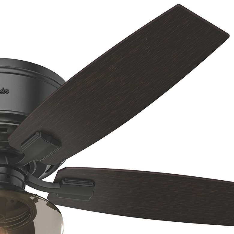 Image 7 52" Hunter Bennett Indoor Matte Black LED Ceiling Fan with Remote more views