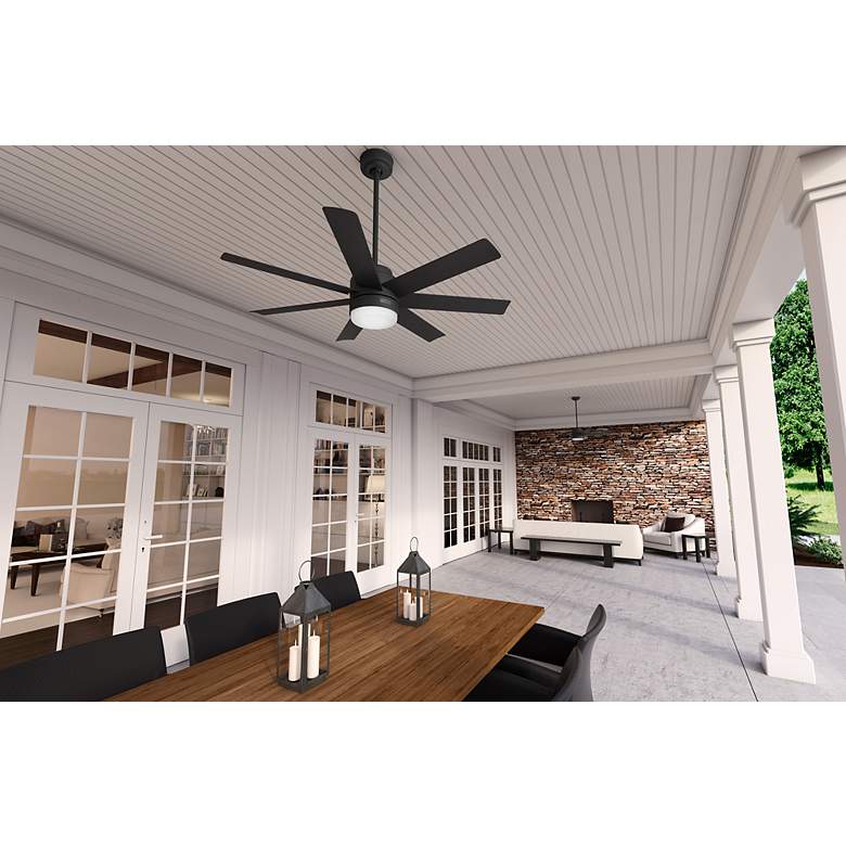Image 5 52" Hunter Brazos Matte Black LED Ceiling Fan more views