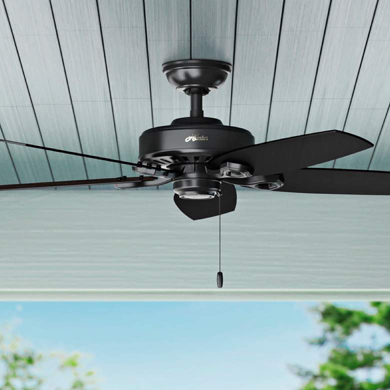 Image 2 52" Hunter Builder Elite Matte Black Ceiling Fan