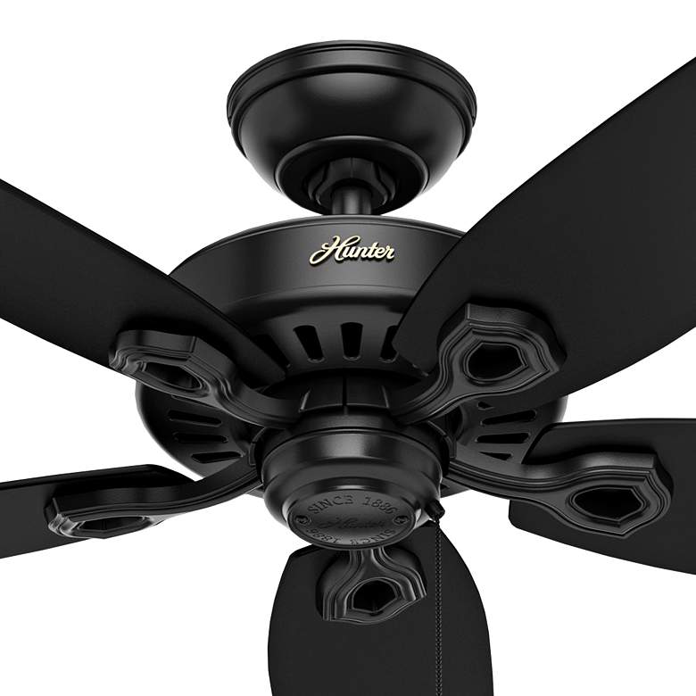 Image 4 52" Hunter Builder Elite Matte Black Ceiling Fan more views