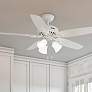 1_52" Hunter Builder Fresh White LED Ceiling Fan