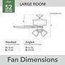 6_52" Hunter Builder Fresh White LED Ceiling Fan more views