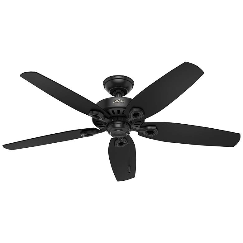 Image 3 52 inch Hunter Builder Indoor-Outdoor 5-Blade Matte Black Ceiling Fan