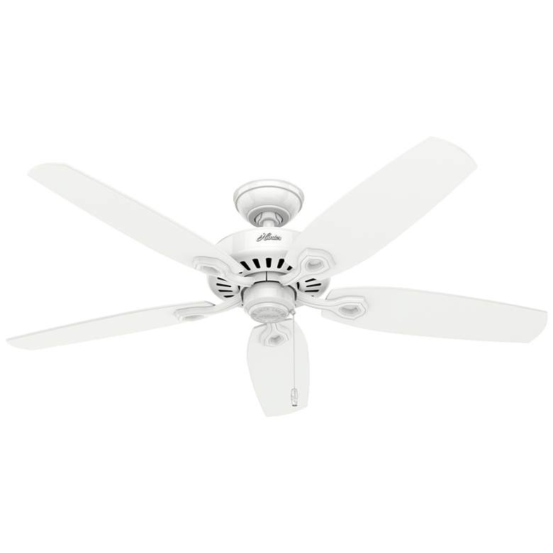 Image 1 52 inch Hunter Builder Snow White Ceiling Fan