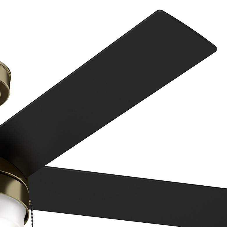Image 5 52" Hunter Claudette Indoor Modern Brass LED Ceiling Fan more views