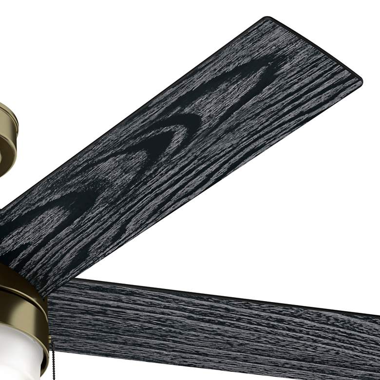Image 6 52" Hunter Claudette Indoor Modern Brass LED Ceiling Fan more views