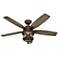 52" Hunter Coral Bay Weathered Copper Damp LED Ceiling Fan with Remote