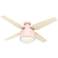 52" Hunter Cranbrook Blush Pink LED Hugger Ceiling Fan with Remote