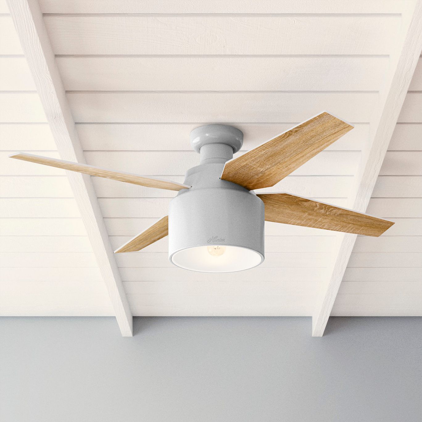 grey flush mount ceiling fan