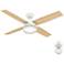 52" Hunter Dempsey LED Fresh White Indoor Ceiling Fan with Remote
