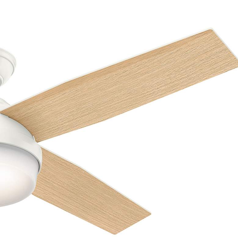 Image 5 52" Hunter Dempsey LED Fresh White Indoor Ceiling Fan with Remote more views