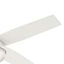 52" Hunter Dempsey LED Fresh White Indoor Ceiling Fan with Remote in scene
