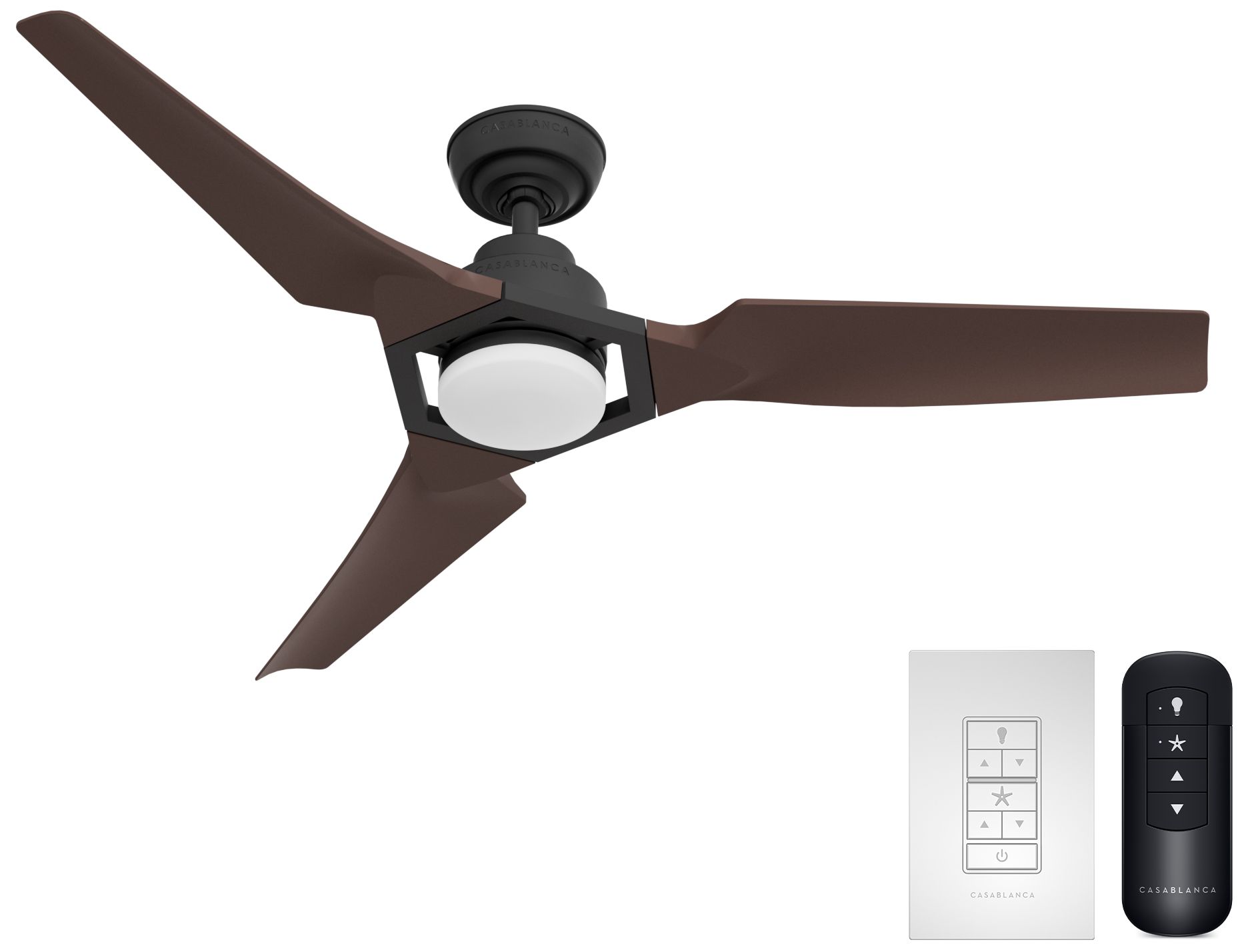 Image 2 52" Hunter Eula Matte Black LED Ceiling Fan more views