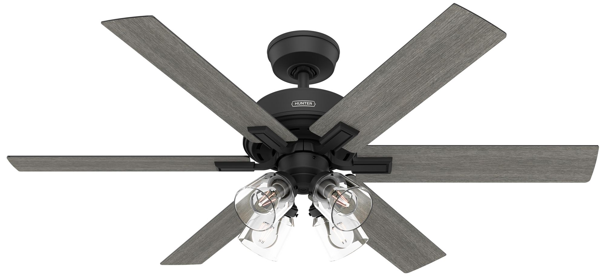 Image 2 52" Hunter Fonthill Matte Black LED Ceiling Fan