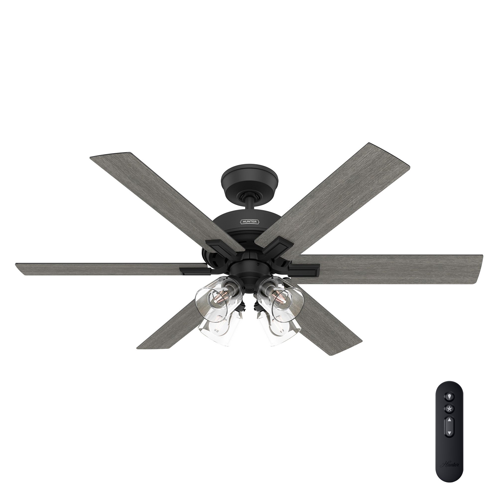 Image 4 52" Hunter Fonthill Matte Black LED Ceiling Fan more views