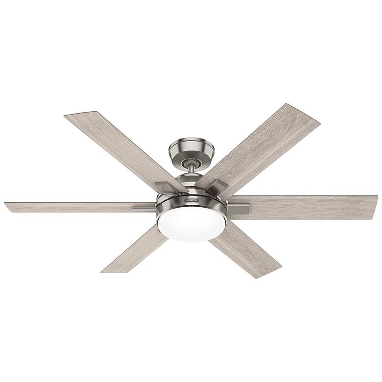 Image 2 52" Hunter Georgetown Brushed Nickel LED Ceiling Fan