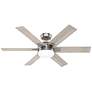2_52" Hunter Georgetown Brushed Nickel LED Ceiling Fan