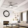 52" Hunter Georgetown Brushed Nickel LED Ceiling Fan