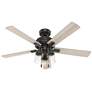 52" Hunter Hartland LED Light Noble Bronze Ceiling Fan with Pull Chain
