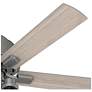 Thumbnail2 of 52" Hunter Hartland Matte Silver Low Profile Ceiling Fan with LED Ligh more views