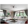 5_52" Hunter Hartland Matte Silver Low Profile Ceiling Fan with LED Ligh more views