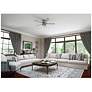 6_52" Hunter Hartland Matte Silver Low Profile Ceiling Fan with LED Ligh more views