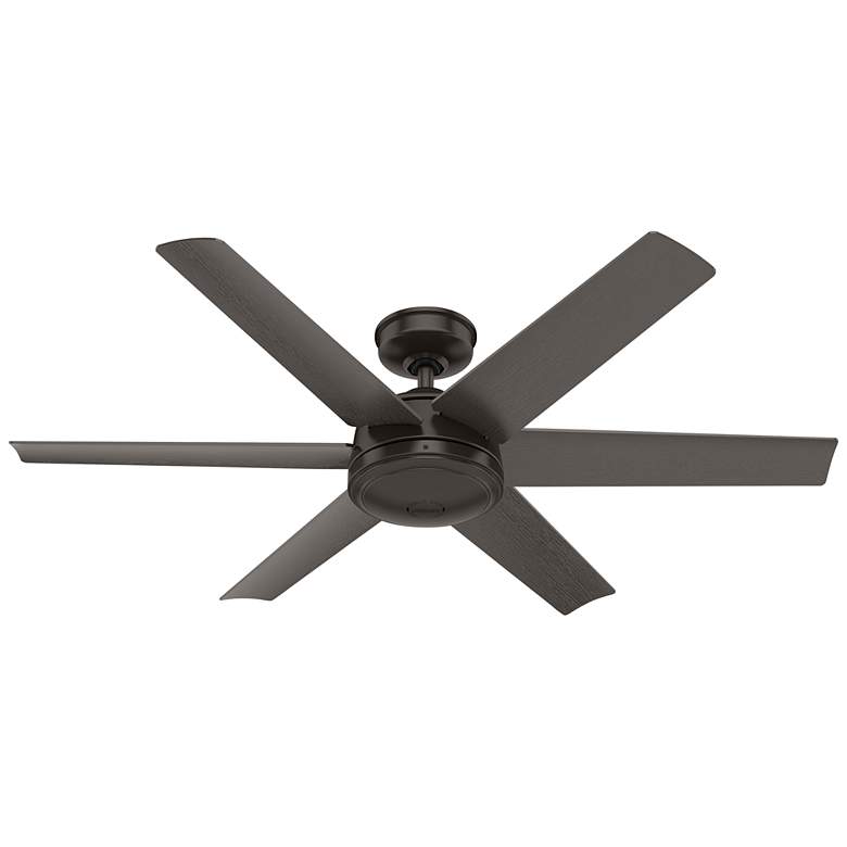 Image 2 52" Hunter Jetty Bronze WeatherMax Outdoor Fan with Wall Control