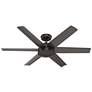 52" Hunter Jetty Bronze WeatherMax Outdoor Fan with Wall Control