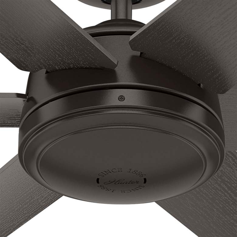 Image 3 52" Hunter Jetty Bronze WeatherMax Outdoor Fan with Wall Control more views