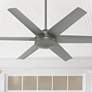 52" Hunter Jetty Matte Silver WeatherMax Outdoor Fan with Wall Control