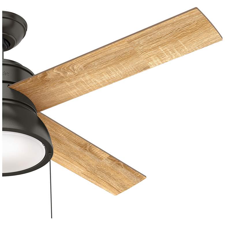 Image 3 52" Hunter Loki LED Noble Bronze Ceiling Fan with Pull Chains more views