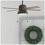 6_52" Hunter Loki LED Noble Bronze Ceiling Fan with Pull Chains more views
