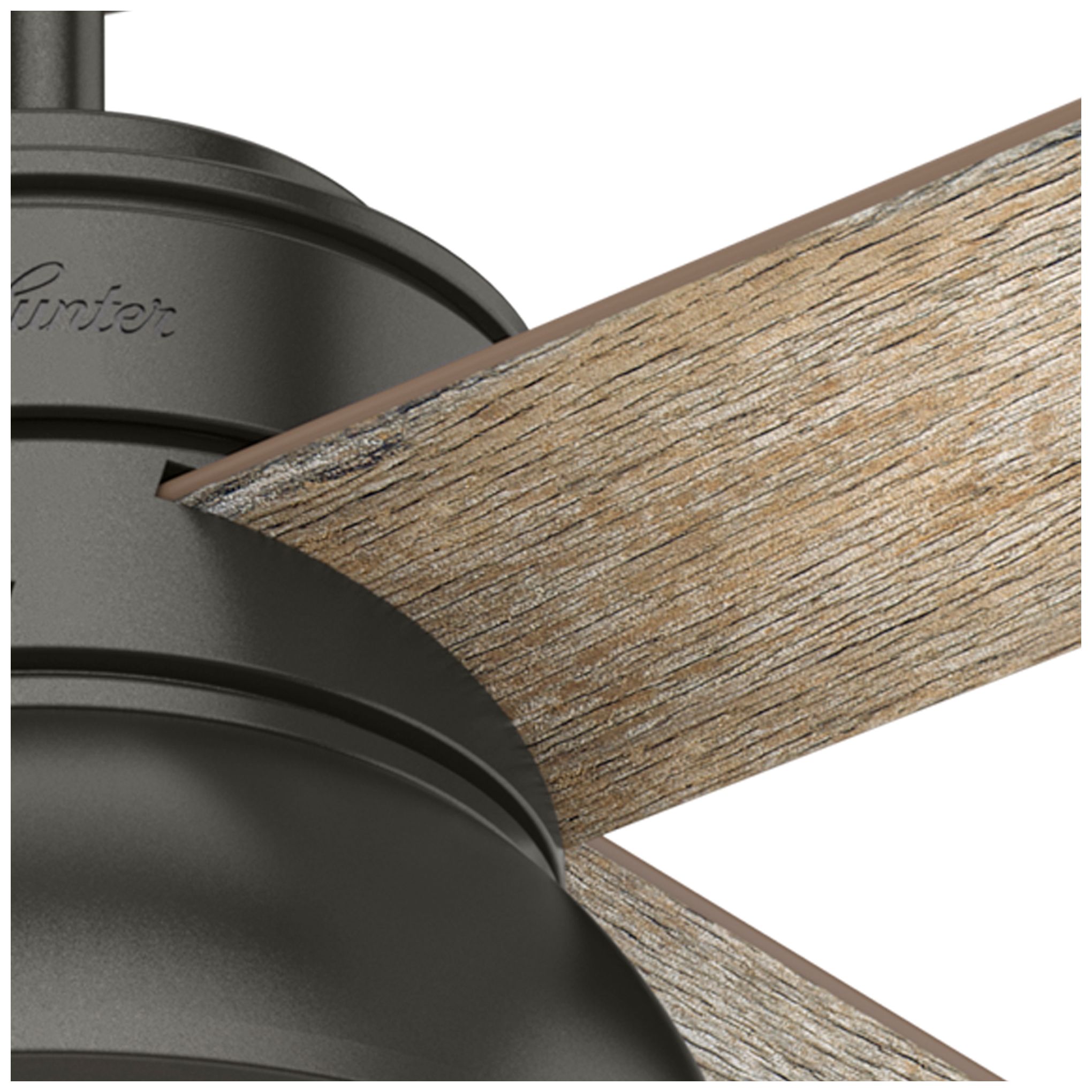 52" Hunter Loki LED Noble Bronze Ceiling Fan with Pull Chains