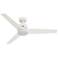 52" Hunter Malden 3-Blade Matte White LED Ceiling Fan with Remote