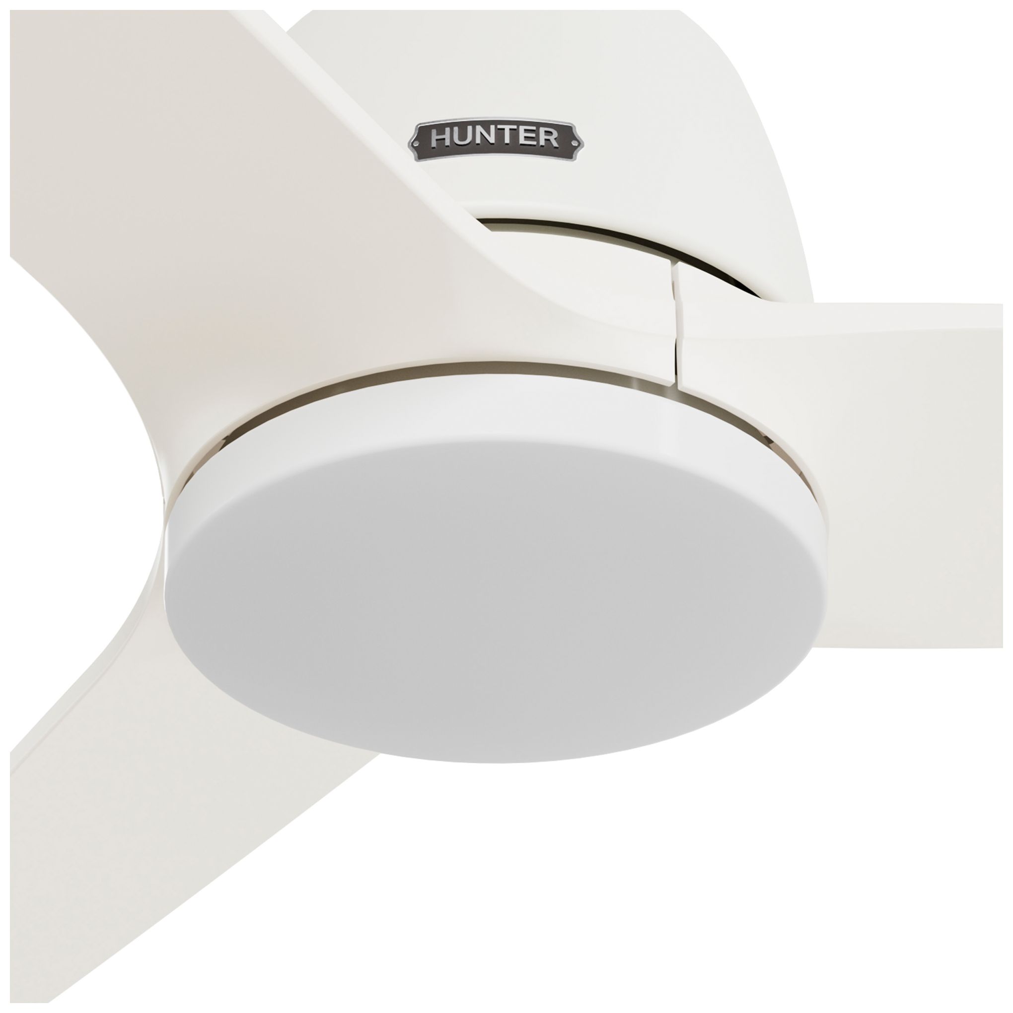 52" Hunter Malden 3-Blade Matte White LED Ceiling Fan with Remote