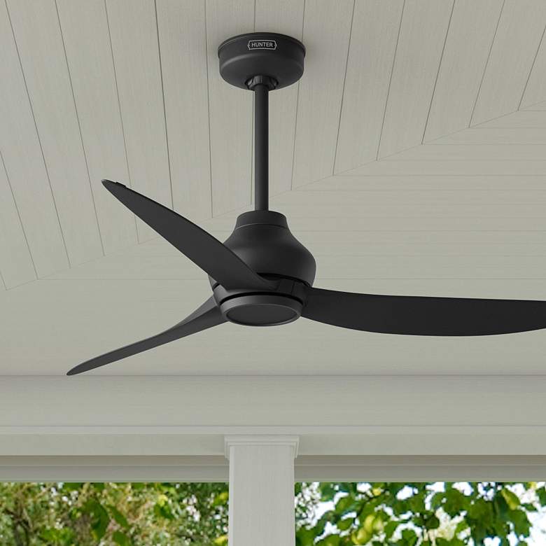Image 1 52" Hunter Mazzini Matte Black Ceiling Fan
