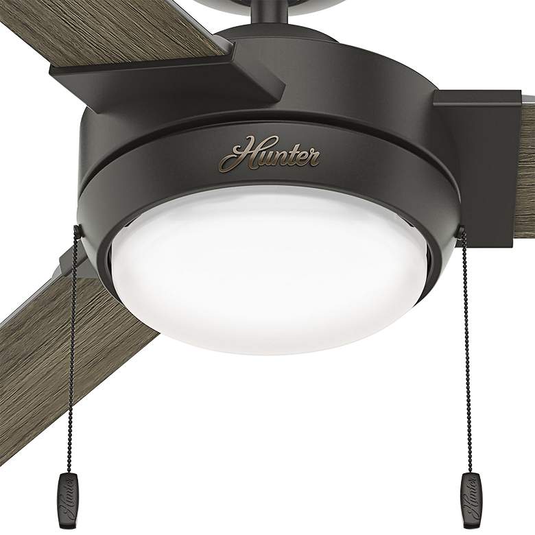 52&quot; Hunter Mesquite Noble Bronze LED Pull Chain Ceiling Fan more views