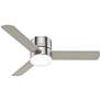 52" Hunter Minimus Brushed Nickel LED Ceiling Fan with Remote