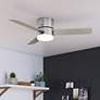 1_52" Hunter Minimus Brushed Nickel LED Ceiling Fan with Remote