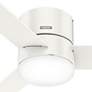 5_52" Hunter Minimus Fresh White 3-Blade LED Ceiling Fan with Remote more views