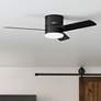 1_52" Hunter Minimus Matte Black 3-Blade LED Ceiling Fan with Remote