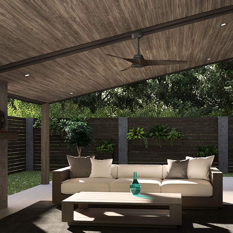 Image 5 52" Hunter Mosley Premier Bronze Damp Rated Ceiling Fan and Wall Contr more views