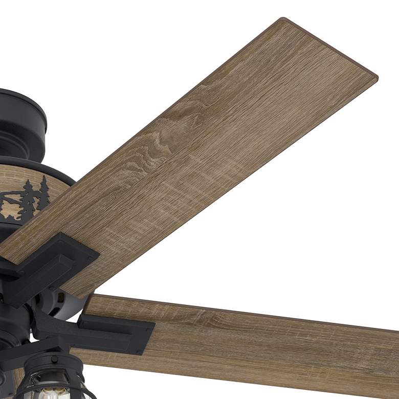 Image 7 52" Hunter Mt. Vista Natural Iron LED Light Pull Chain Ceiling Fan more views