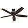 52" Hunter Newsome Premier Bronze Ceiling Fan and Pull Chain