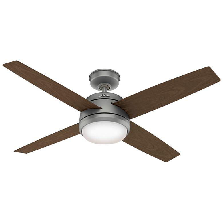 Image 3 52" Hunter Oceana Silver WeatherMax Wet Rated Fan with Wall Control