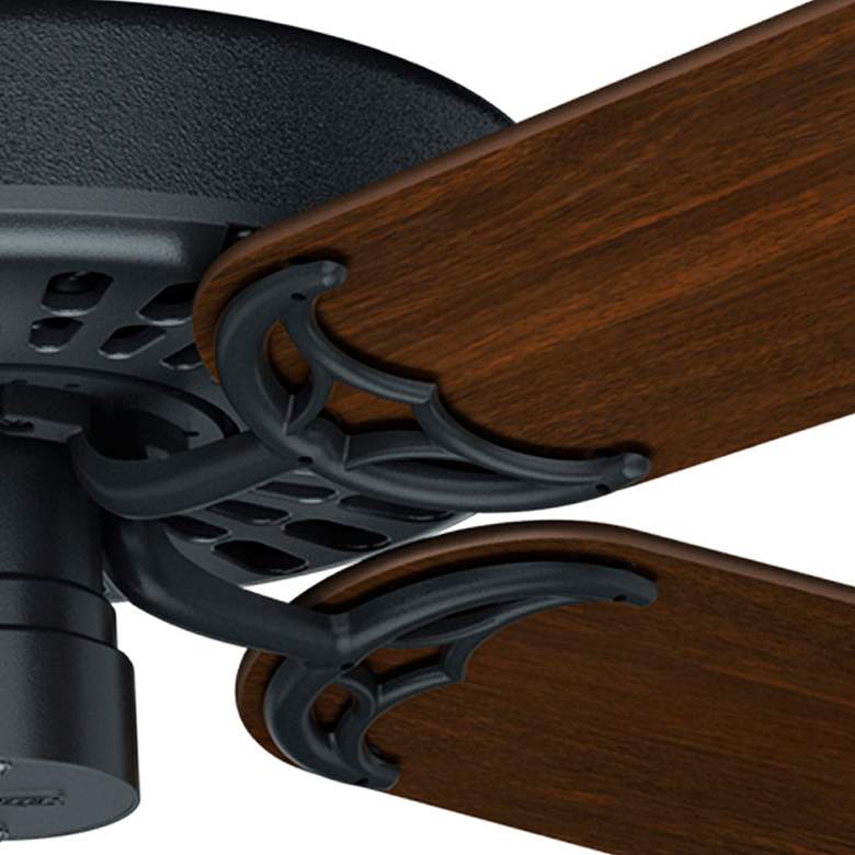 Image 5 52 inch Hunter Original Indoor-Outdoor Matte Black 4-Blade Ceiling Fan more views