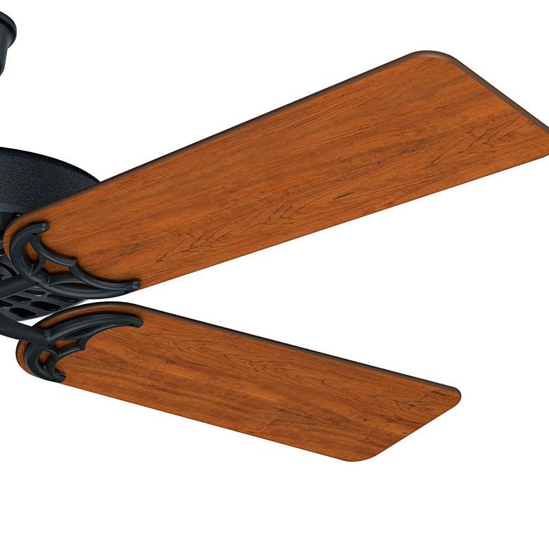 Image 7 52" Hunter Original Indoor-Outdoor Matte Black 4-Blade Ceiling Fan more views